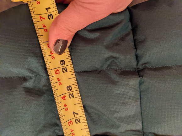 Iridescent green down jacket Eddie Bauer - Picture 16 of 16